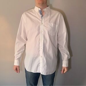 🌟  Nautica Men's White Casual Collar Button-Down Shirt - Size XL 🌟